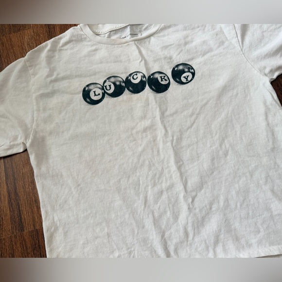 Urban Outfitters White Lucky Baby Tee - Picture 2 of 3
